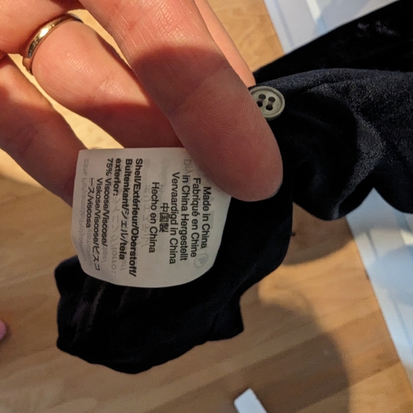 J Crew Navy Velvet Wrap Dress - Picture 4 of 6